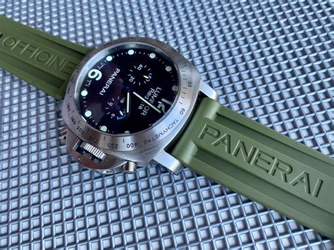 panerai green rubber